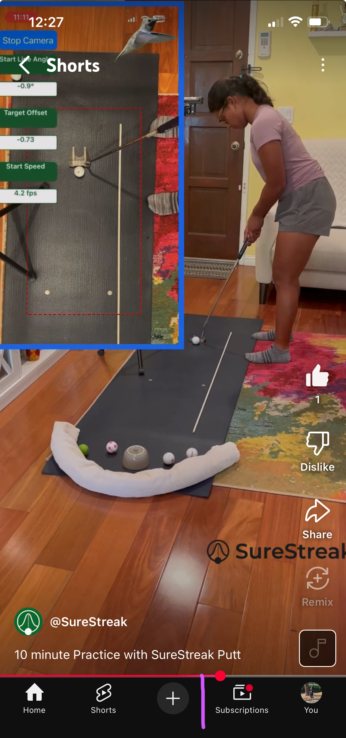 10 minute Practice with SureStreak Putt